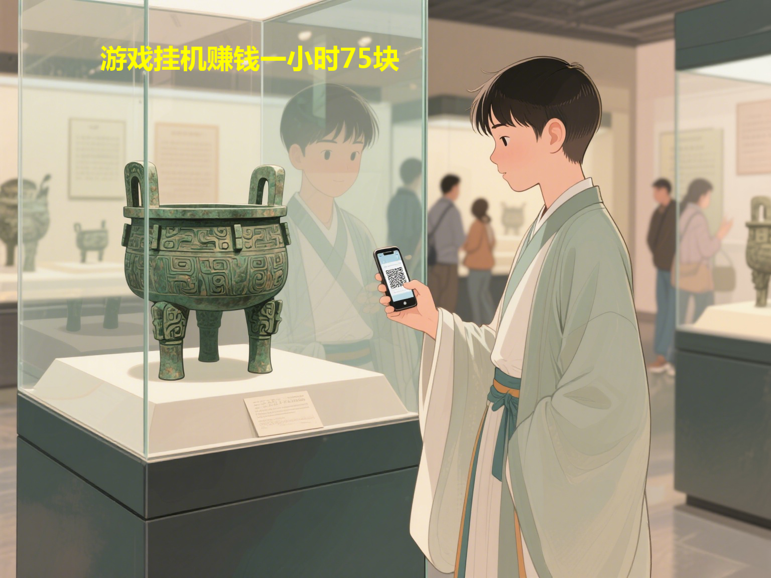 游戏挂机赚钱一小时75块
